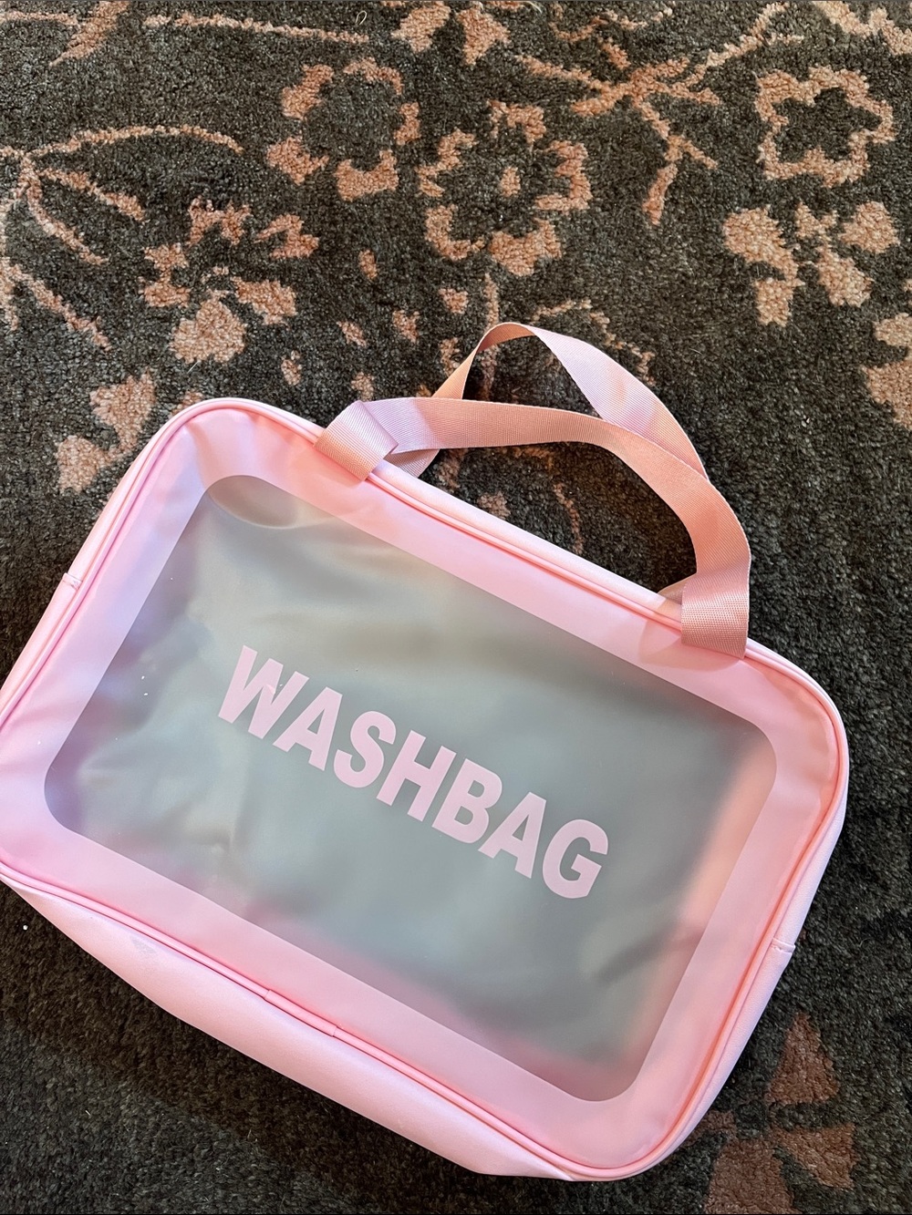 pink wash bag